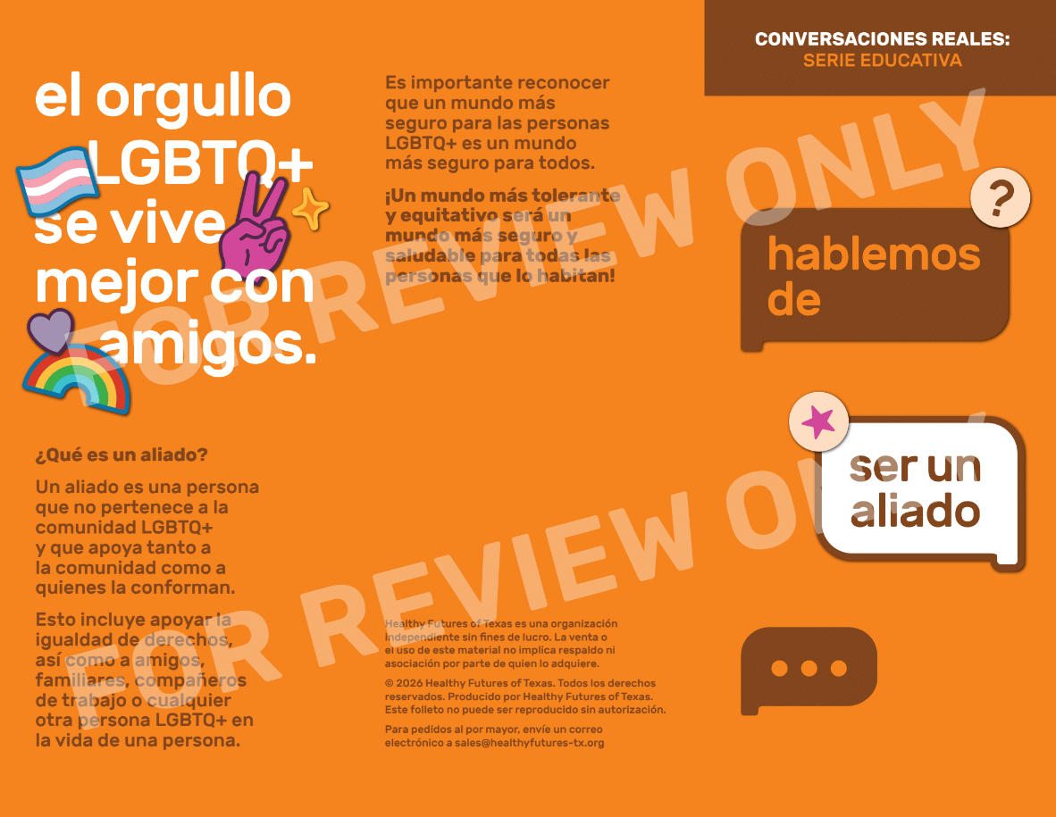 Being an Ally Pamphlet | Folleto sobre Ser un Aliado