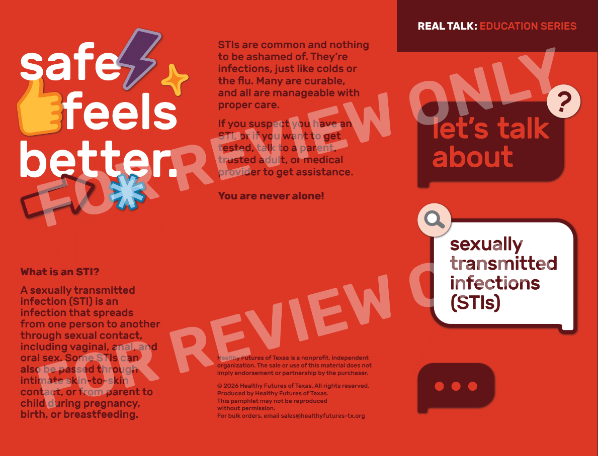 Sexually Transmitted Infections Pamphlet | Folleto sobre Infecciones de Transmisión Sexual