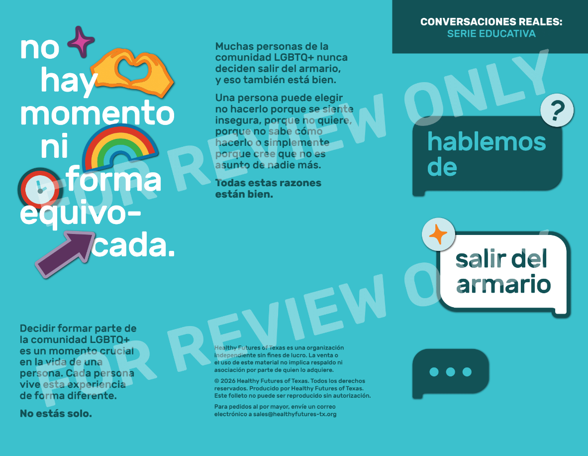 Coming Out Pamphlet | Folleto sobre Salir del Clóset